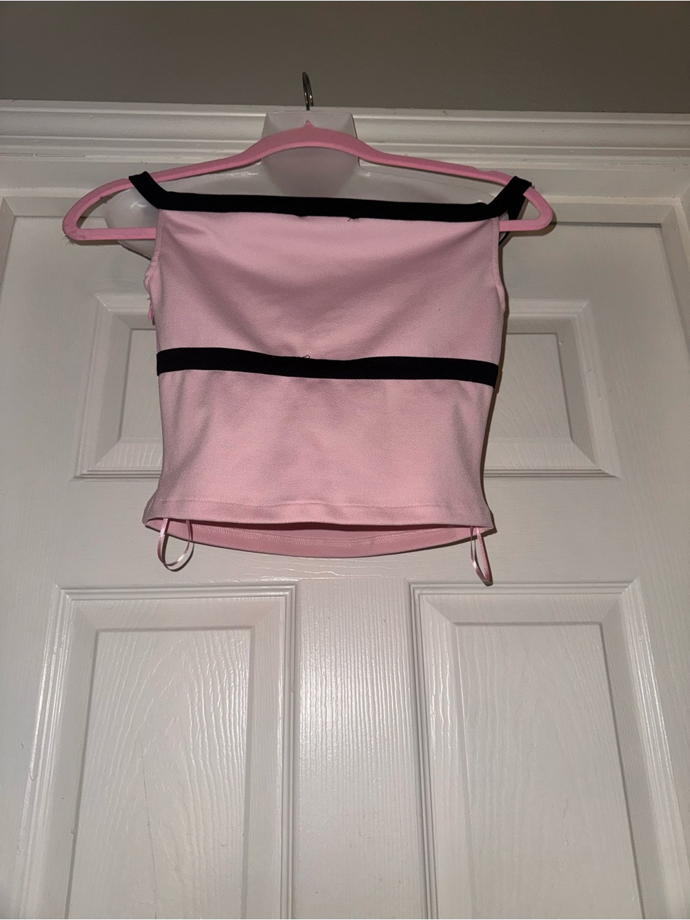 Zara Tie-Up Opening Off-Shoulder Crop Top - Picture 9 of 11
